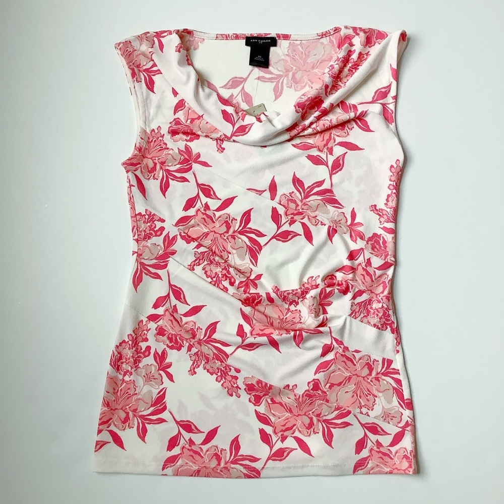 NWT Ann Taylor Floral sleeveless top